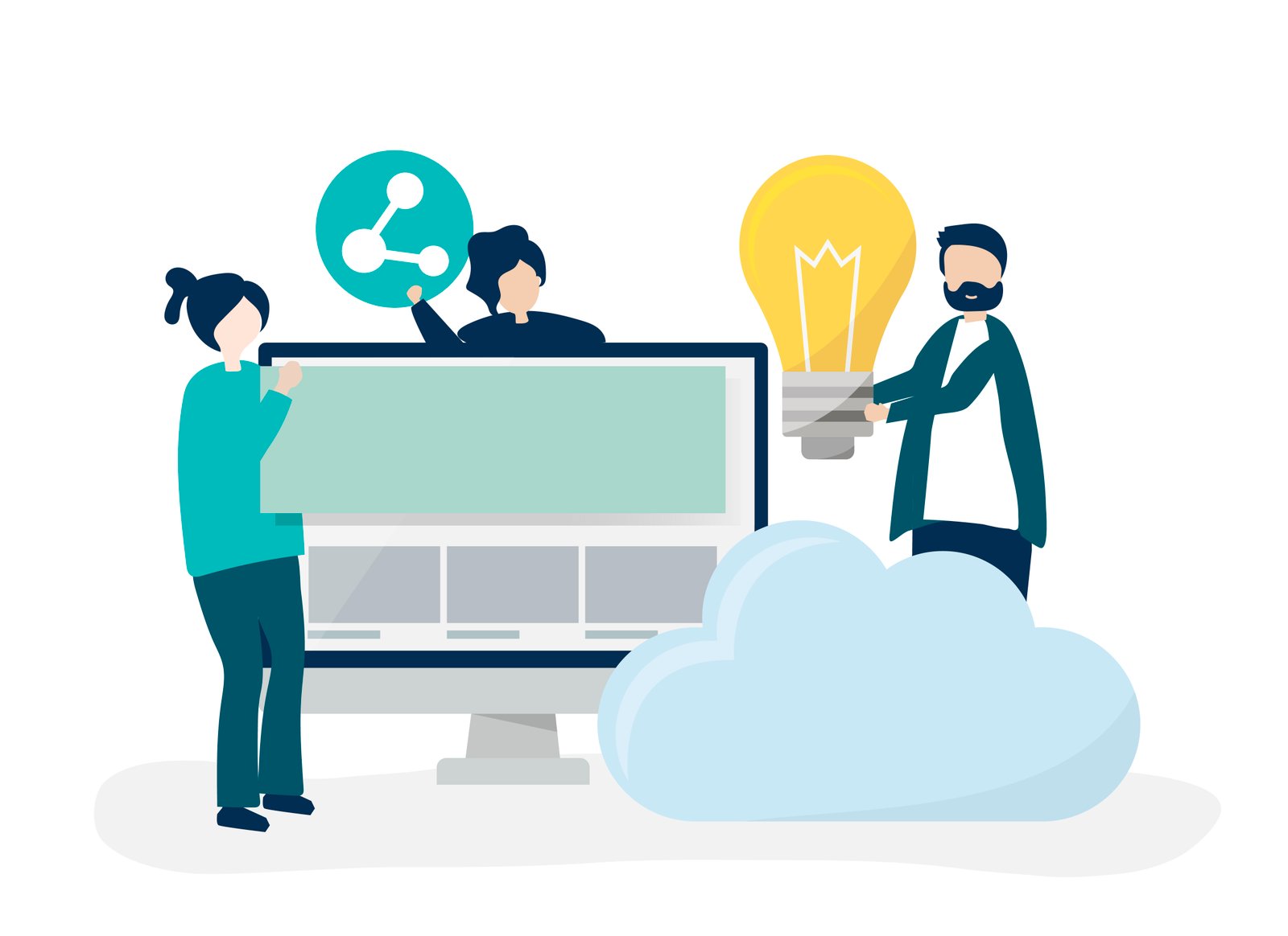 Cloud strategy and infrastructure concept