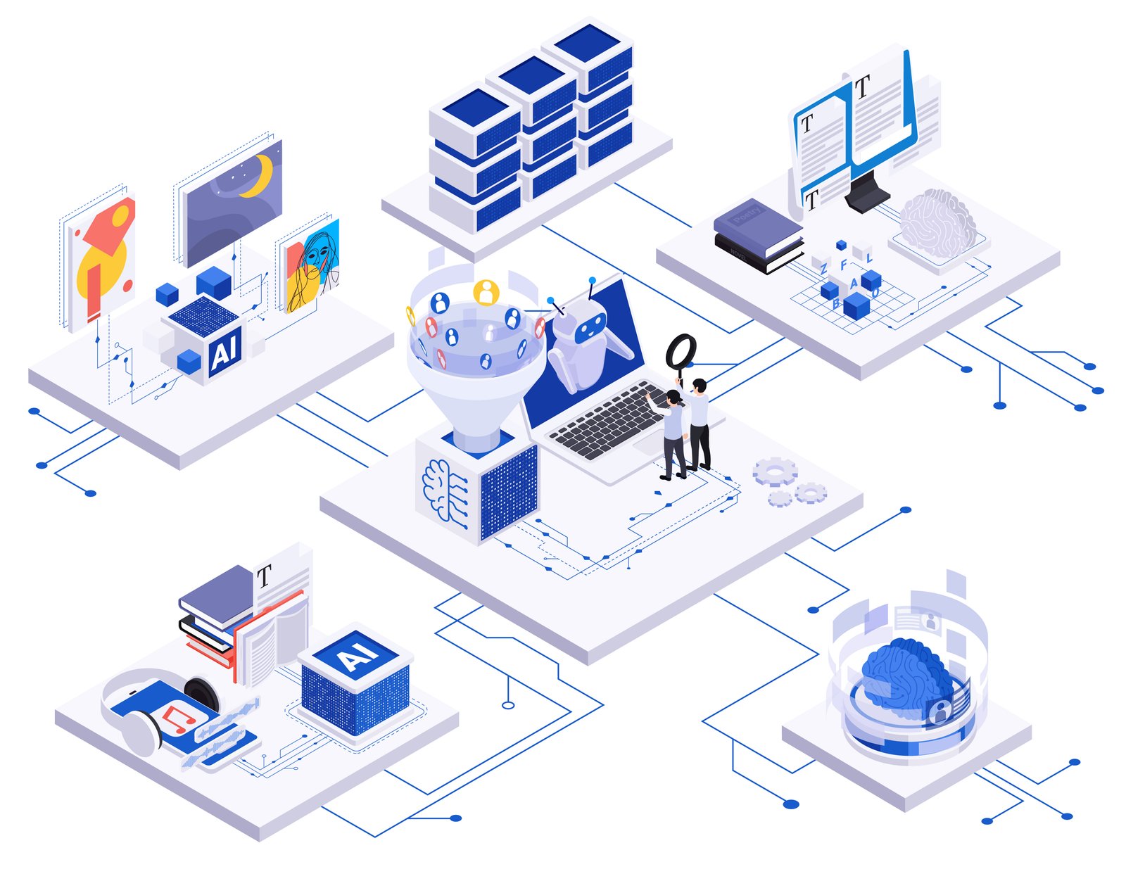 Enterprise artificial intelligence concept